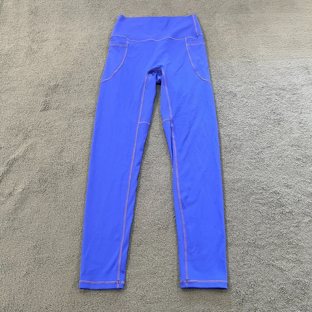 Bodibiday Active Blue High Waist Workout Yoga Gym Leggings Women’s Size Small